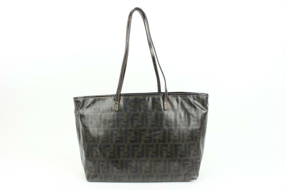 Fendi Brown Monogram FF Zucca Roll Tote Shopper Bag 44f89 | eBay