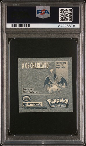PSA 9 Charizard 06 - 1999 Pokémon Stickers Series 1 - Bild 2 von 2