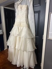 Justin Alexander wedding dress, Ivory, Size 10, never worn and never altered