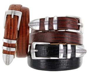 Brandon Véritable cuir de vache à grain complet Designer ceinture de golf 1-1/8"