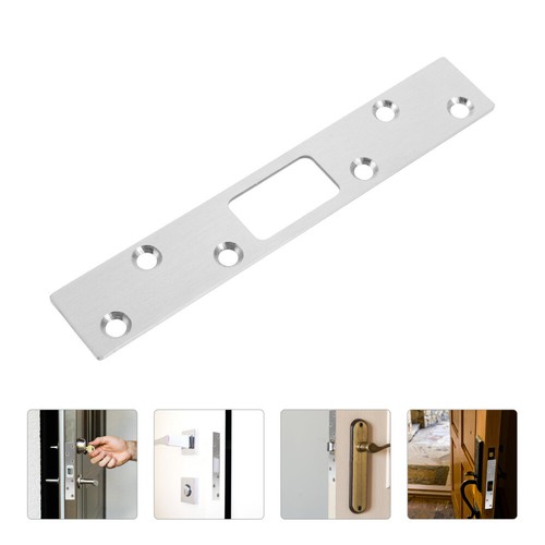 Door Lock Plate Reinforcement Screen Strike Deadbolt Backplate Defender