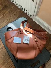 LOEWE COGNAC LEATHER HAMMOCK TOTE/SHOULDER BA...