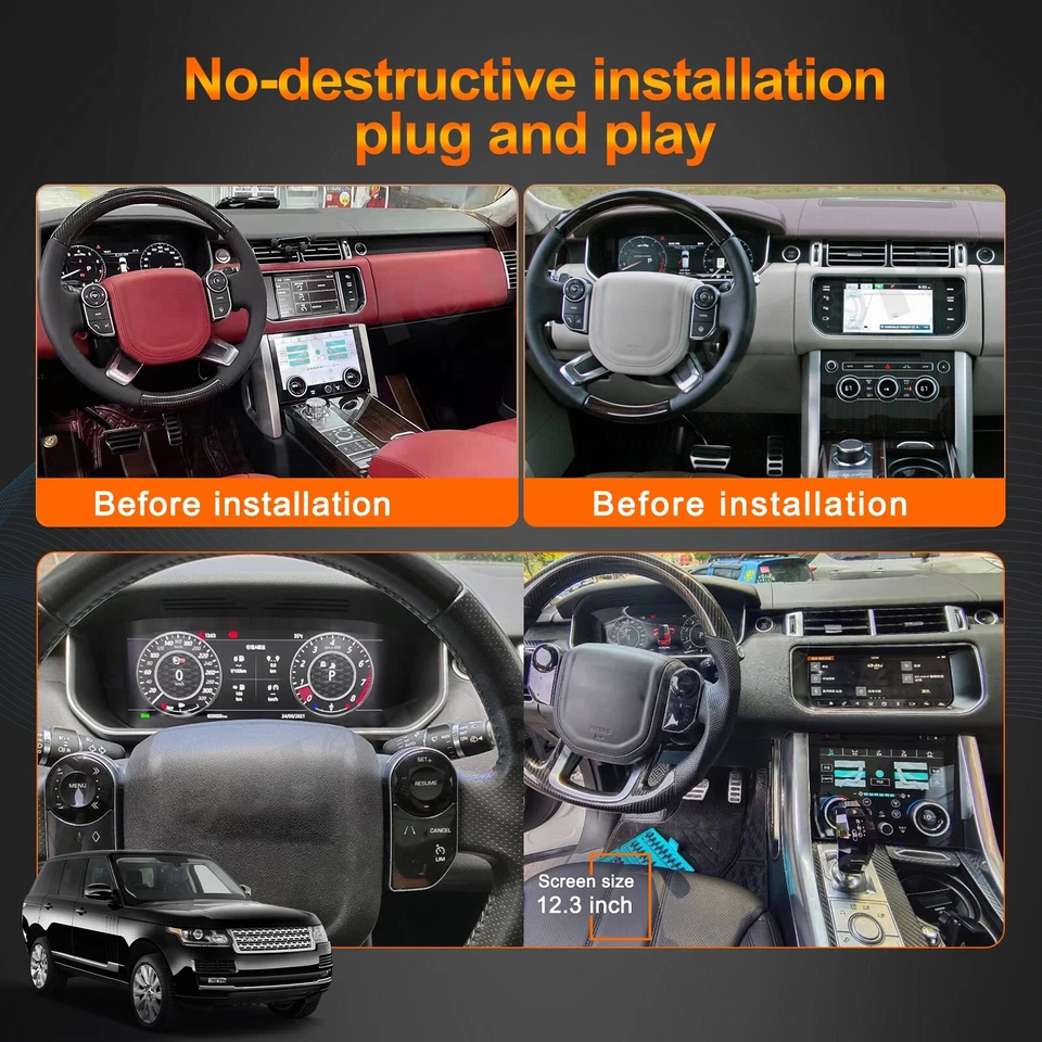 Velocímetro digital LCD para Land Rover Range Rover Sport L494 2014-2017 Foto 2 de 4