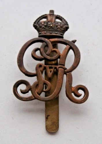 WW1, Norfolk Yeomanry "GvR" KC ~ 100% Genuine British Army Military Cap Badge