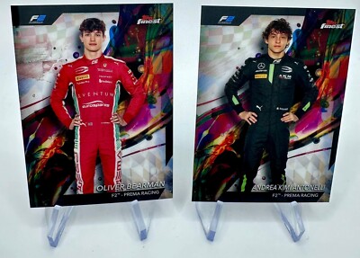 Topps Finest Formula 1 2024 F1 # Bearman + Antonelli # 21 + 22 # RC Base Cards