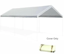 Canopy Replacement Cover 12'X20' White Tarp Event Top Roof Structure