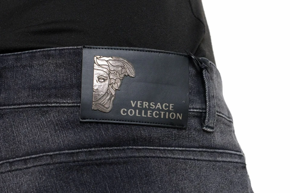 Versace Collection "City" Men's Gray Classic Jeans Size 32 33 34 36 38 40 - Image 3 of 4
