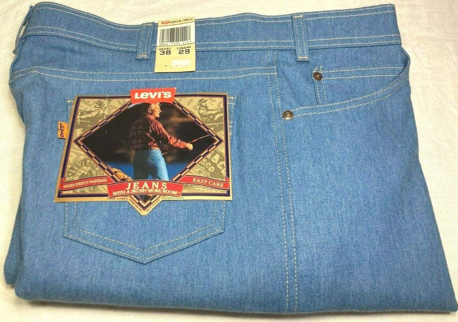 Vintage Levis Orange Tab Skosh More Room Action Work Jeans 38 x 29 (USA)  NWT | eBay