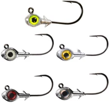 Z-Man Trout Eye Jigheads 1/4 Oz 3pk Swim Bait Jig Head Fishing Hooks ZMan Baits