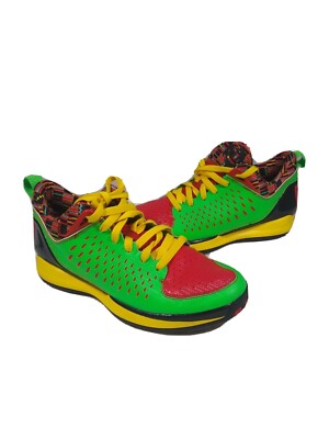 Adidas Rose 3.0 Low-Green Zest Light Scarlet Vivid Yellow G66425 Mens 7.5