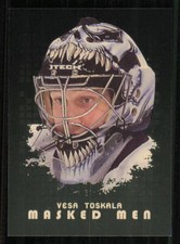 2008-09 Between The Pipes Masked Men Gold #MM24 Vesa Toskala *#/10