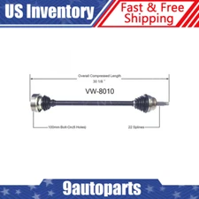 Fits 1985-1992 Volkswagen Golf Jetta 1990-1991 Corrado Front Right CV Axle Shaft