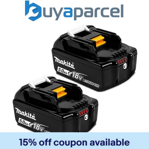 2 X Makita BL1850 18V 5.0Ah Li-Ion Battery