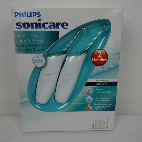 Sonicare AirFloss Philips 2 Rechargeable Handles Hx8154/70 Battery Nozzles