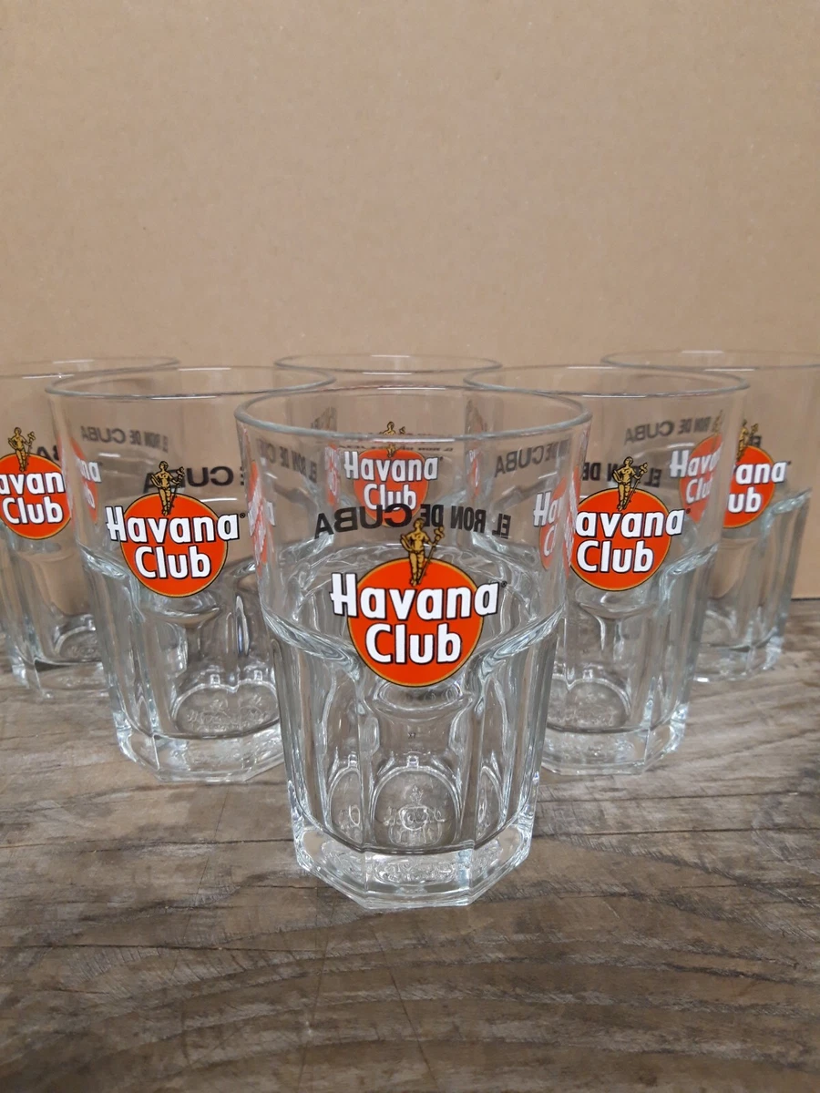 Lot De 6 Verres à Cocktail Havana Club El Ron De Cuba – 12cl, élégants Et Transparents