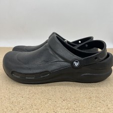 NEW sz 11 Crocs At Work Men's Bistro Clogs Black 10075-001