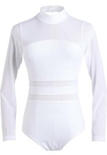 Women Ballet Leotards Turtleneck Long Sleeve Bodysuit for Dance, Gymnastics,