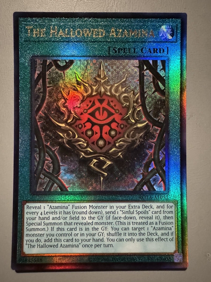 YUGIOH THE HALLOWED AZAMINA ASIA ENGLISH EDITION ROTA-AE053