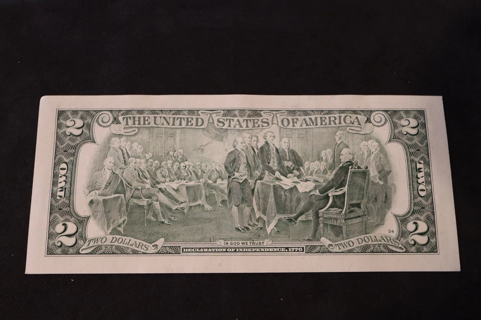 2003A TWO DOLLAR FANCY BIRTHDAY/ANNIV NOTE.  MARCH 20, 2014  SN # L 20140320 A - Image 2 of 2