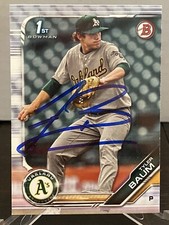 2019 BOWMAN DRAFT 1ST EDITION TYLER BAUM IP SIGNED CARD A’S