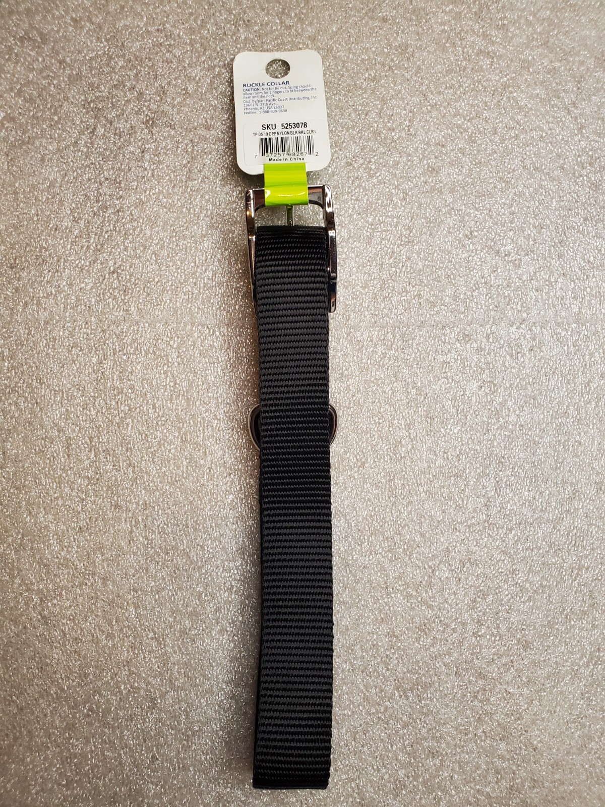 Petsmart Top Paw Buckle Collar, LARGE, Nylon Black (17in 20in) eBay