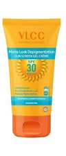 VLCC Matte Look SPF 30 Sun Screen Gel Creme, 50g Sun Protection UVA UVB Rays