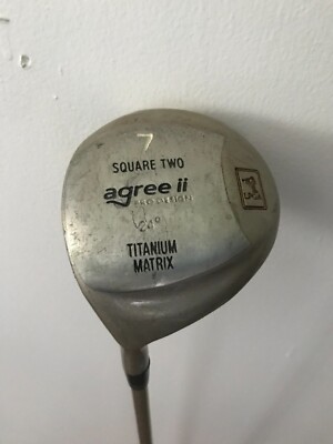 LPGA Square Two Agree ii Pro Design LH 7 Wood Graphite Titanium Matrix Head 24*