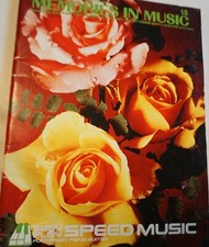 Easy Speed Music, piano, Memories in Music, no markings, not used