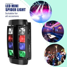 Spider Moving Head Lighting Beam Stage DMX Disco Party DJ Lights RGBW 8 LEDs BAR