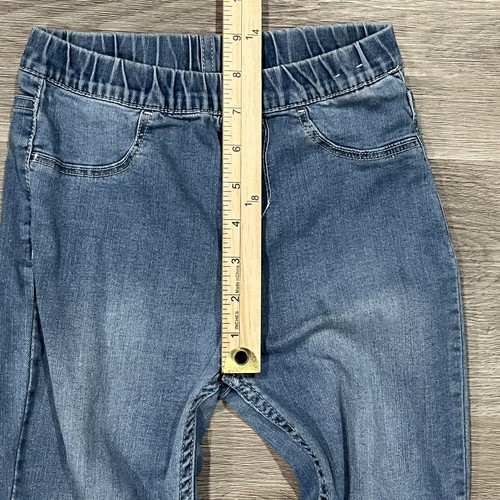 H&M Leggings & Denim Girls Leggings Size 10 (10Y) Stretch Back Pockets Blue - Picture 7 of 10