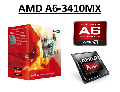 AMD A6-3410MX Quad Core Prozessor 1,6 - 2,3 GHz, Sockel FS1, 45W CPU 