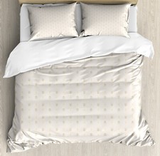 Image of Neutral Color Duvet Cover Set Minimal Forms Branch