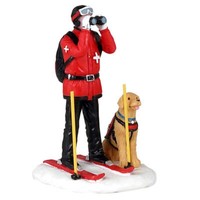 Lemax - Ski Patrol - Weihnachtsdorf Figur Weihnachtsfigur Ski Schnee - 12028