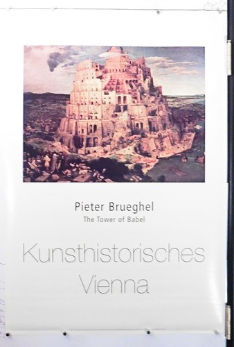Póster vintage de la torre de babel pieter bruegel 24"" x 36"" nuevo de lote antiguo (b614) - Imagen 3 de 3