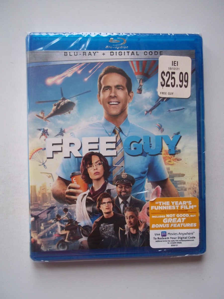 Blu-Ray FREE GUY Ryan Reynolds, Jodie Comer, Taika Waititi SPECIAL  FEATURES