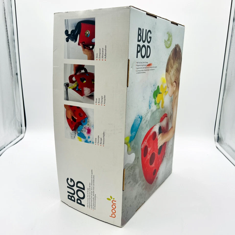 Boon Lady Bug Pod Niños Baño Juguete Cuchara Drenaje Almacenamiento Descontinuado Púrpura Foto 4 de 4