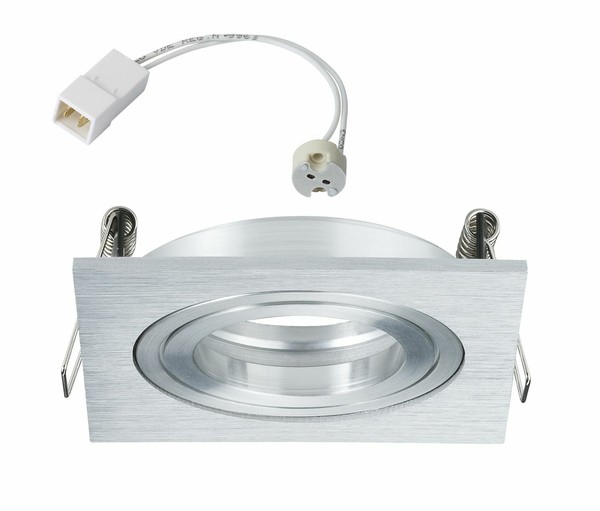 Paulmann Premium Einbauleuchten Drilled Alu Eckig Schwenkbar Max.1X40W 230/12V-image