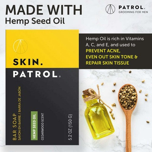Patrol Grooming Skin Patrol Natural Hemp Seed Oil Soap 150 g - Picture 3 of 6