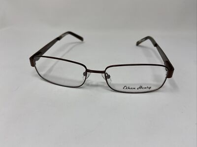 ETHAN HENRY EH145 CHESTNUT BROWN 56/17/140 FLEX HINGE EYEGLASSES FRAME /Y73