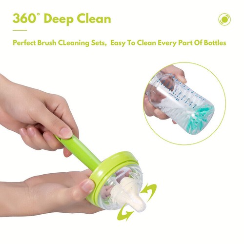6 PCS Bottle Brush, Baby Bottle Brush with Nipple and Straw Cleaner - Picture 5 of 8