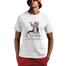 Cat L Is For Lonely Lonely Kittens Smile And Purr. When They’re Scared They Hiss