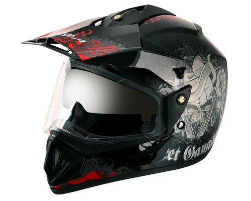 Dual Visor Motorcycle Helmet | eBay