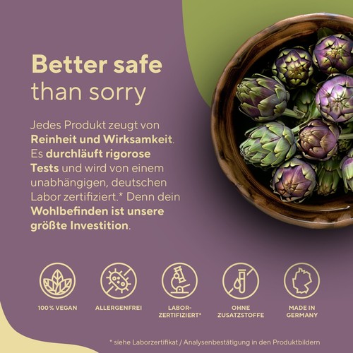 3x Artischocken Extrakt = 1080 Kapseln (600mg) - 2400mg Tagesdosis - TRUE NATURE - Bild 3 von 6