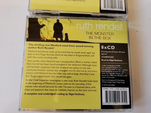 The Monster in the Box by Ruth Rendell, Audio CD Book, A Wexford Case 8 CDs, - Picture 9 of 13