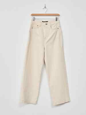 NICO Nicholson & Nicholson Women's SOPHIA Jeans - Off White - Size 36 - Small
