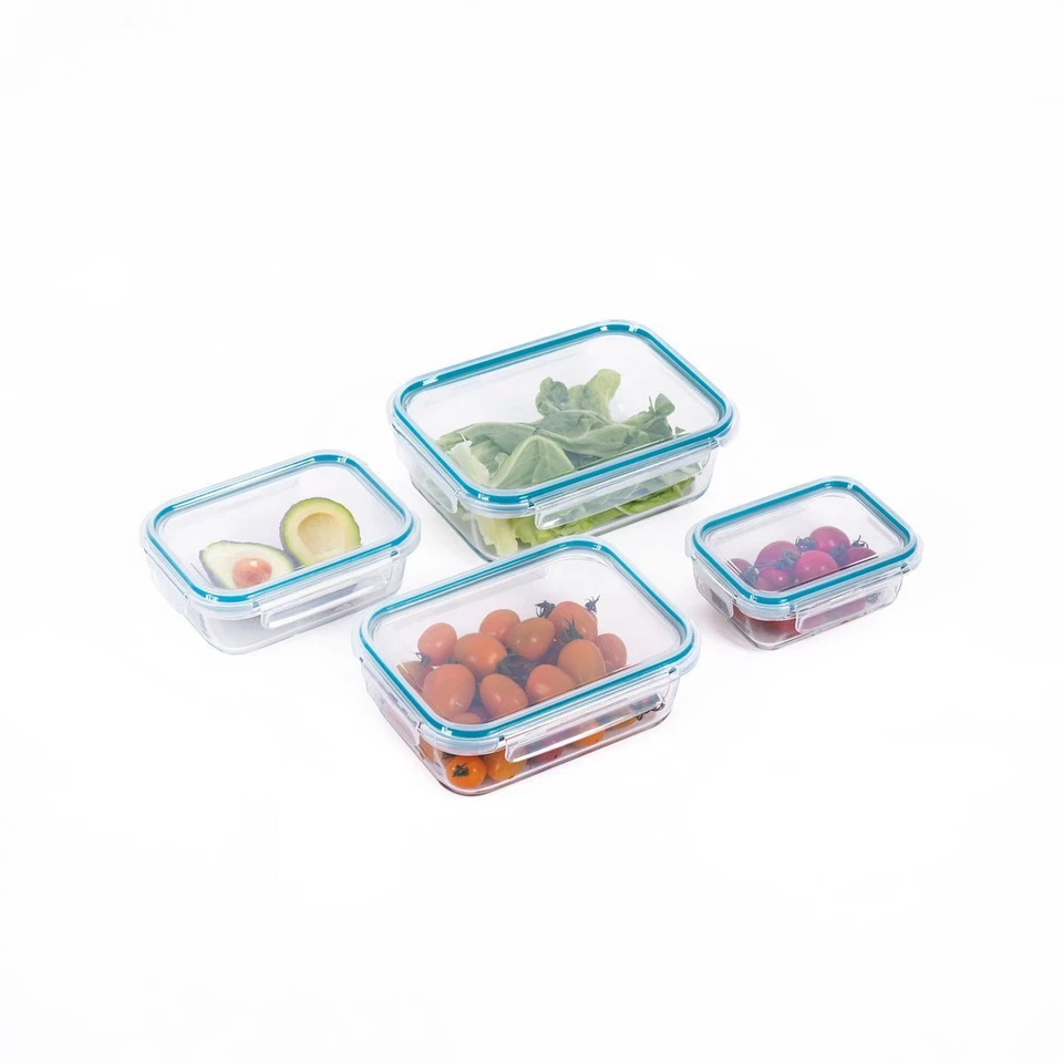 4er Set Frischhaltebehälter Frischhaltedosen Glas Gefrierdosen wie LOCK & LOCK - Bild 3 von 4