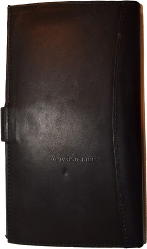 lot of 2 leather checkbook cover black credit card id wallet 19 cards brand new - Picture 12 of 12