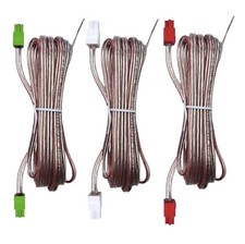 3X Speaker Cables Red Gray With 2x Connectors Each For Sony Home Theater