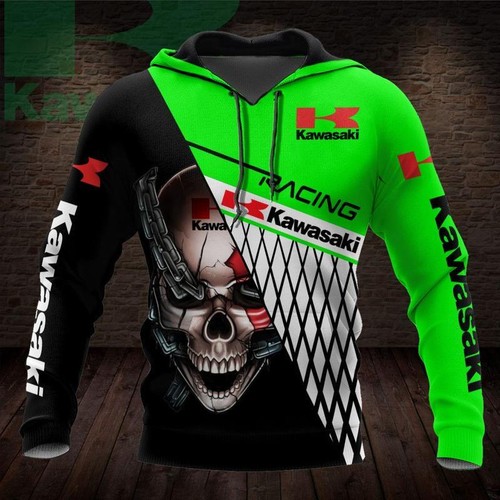 Kawasaki Motorcycle 3D Hoodie, Unisex All Size, Gift For Men And Women