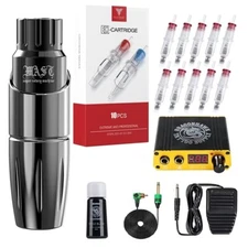 Dragonhawk Mast Tour Tattoo Pen Kit Rotary Tattoo Machine Premium Tattoo Ink
